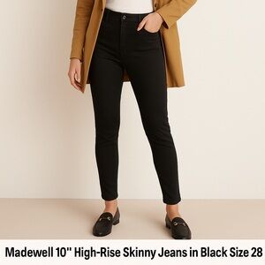 Madewell 10” High-Rise Skinny Jeans - Size 28